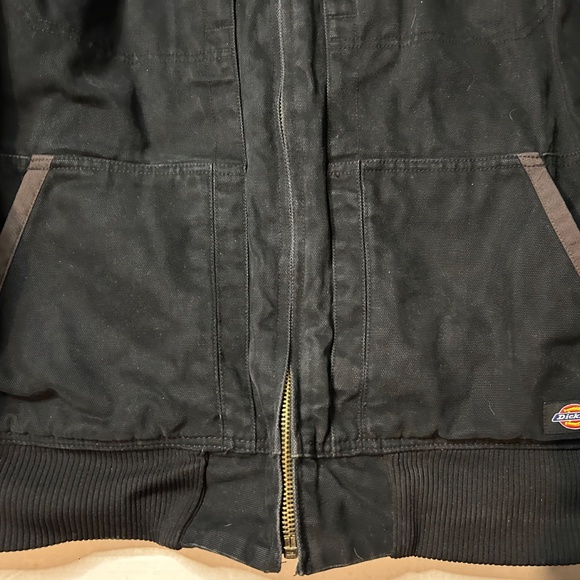 Dickies Men’s Big &Tall Size XL TL Black Coat Rigid Duck Hooded Heavyweight Work - Picture 4 of 12